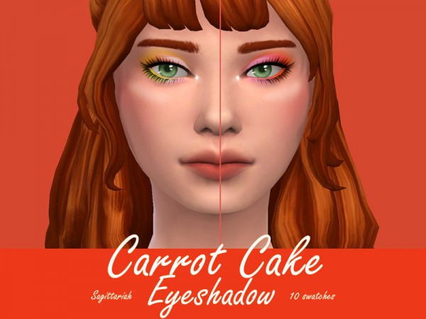  The Sims Resource: Carrot Cake Eyeshadow by Sagittariah