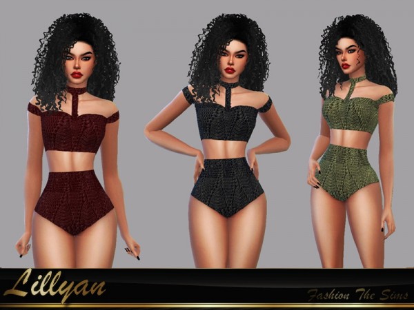  The Sims Resource: Ariana Crochet Swimsuit by LYLLYAN