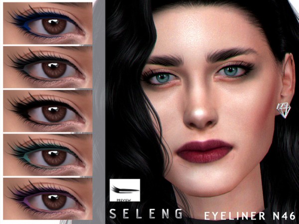  The Sims Resource: Eyeliner N46 by Seleng