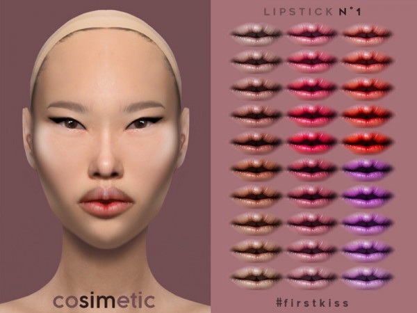  The Sims Resource: First Kiss Lipstick N1 by cosimetic