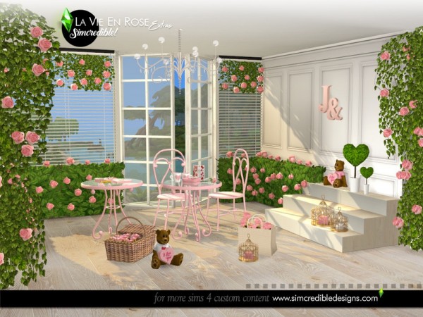 The Sims Resource: La vie en rose extras by SIMcredible!