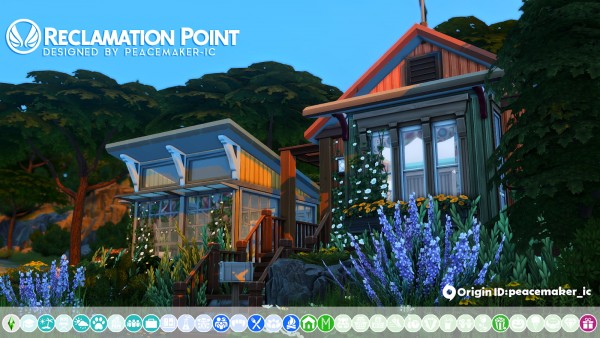  Simsational designs: Reclamation Point   A Small Recycled Island Home