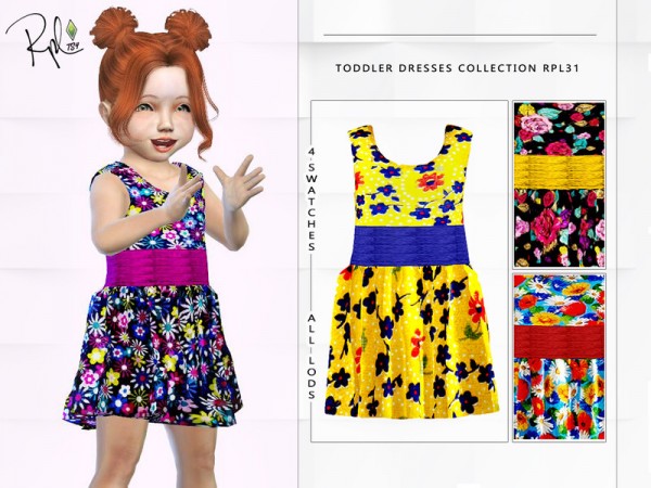  The Sims Resource: Toddler Dresses Collection RPL31 by RobertaPLobo
