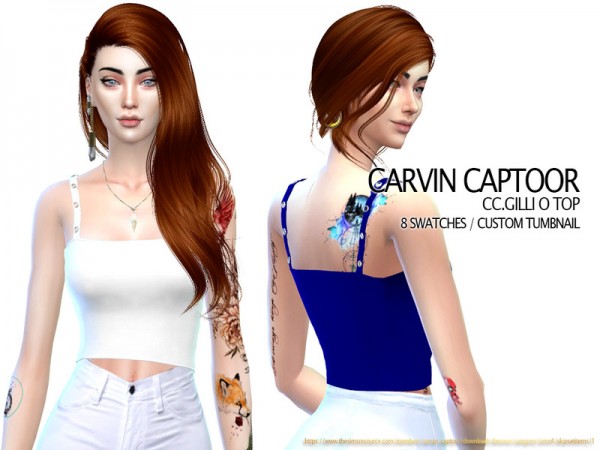  The Sims Resource: Gilli O Top by carvin captoor