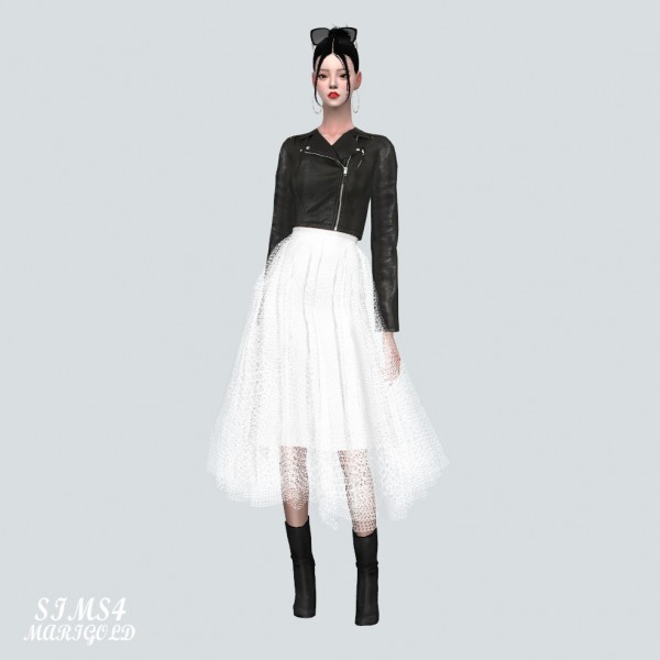  SIMS4 Marigold: SS Ballerina Midi Skirt