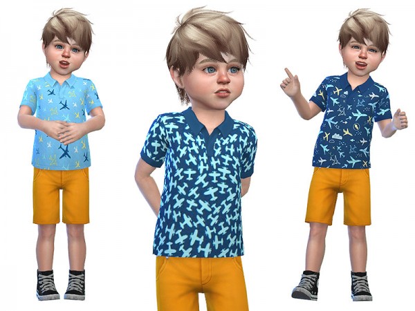  The Sims Resource: Polo Shirt for Todder Boys 01 by Little Things