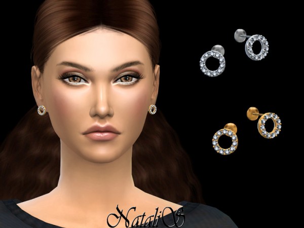  The Sims Resource: Open round halo stud by NataliS