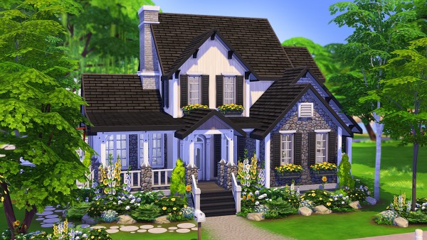 Aveline Sims: A Very Basic Suburban House • Sims 4 Downloads