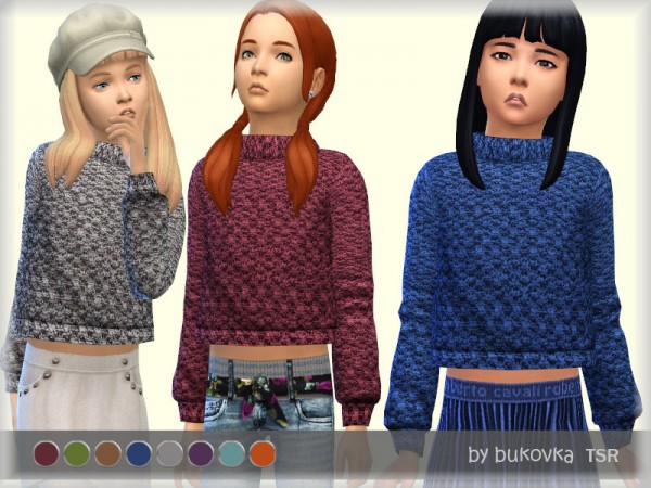  The Sims Resource: Textured Sweater by bukovka