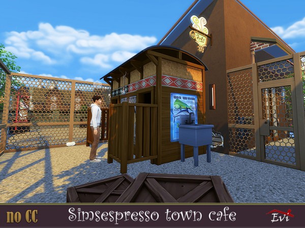  The Sims Resource: Simsespresso small town Cafe by evi