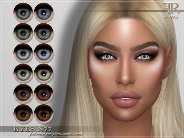  The Sims Resource: Eyes N77 by FashionRoyaltySims