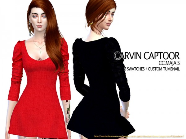  The Sims Resource: Maja S Dress by carvin captoor