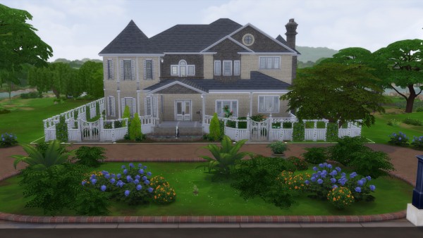  Mod The Sims: Cape Cod Mansion no cc by stevo445