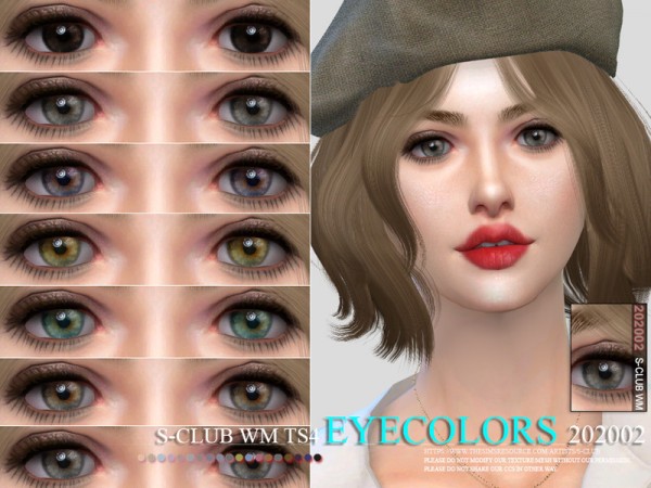  The Sims Resource: Eyecolors 202002 by S Club