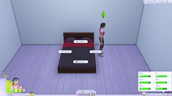  Mod The Sims: Sophisticated Double Bed and Dresser Combo by Splendiferous Sims