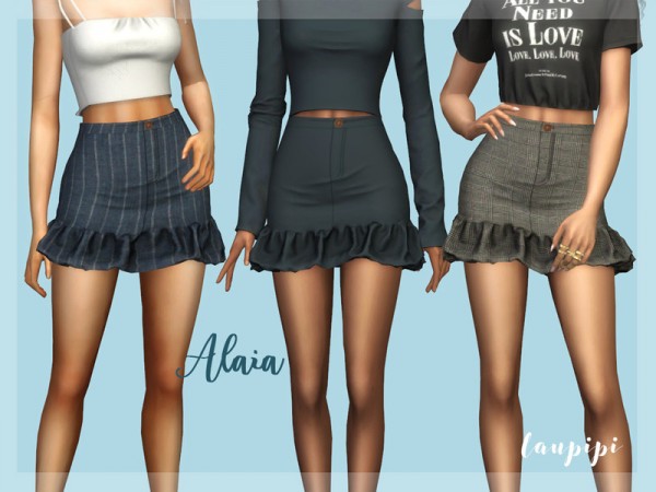  The Sims Resource: Alaia Skirt by laupipi