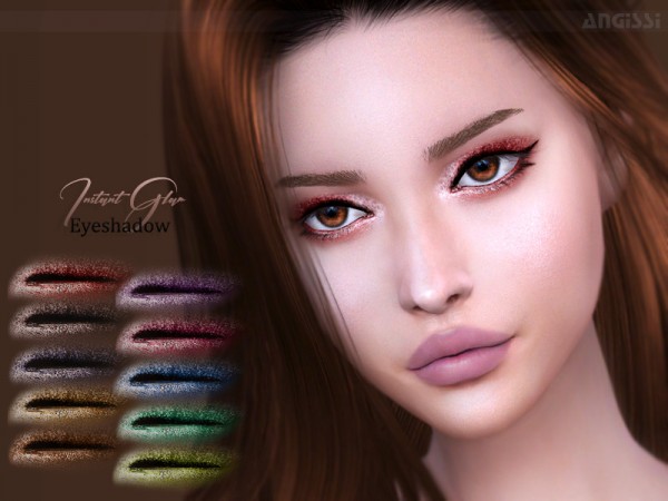  The Sims Resource: Instant Glam Eyeshadow by ANGISSI