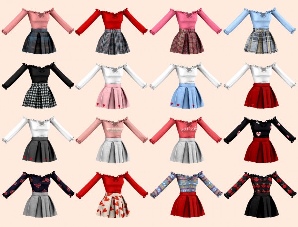  Rimings: Happy Valentine’s Day! Top and Skirt