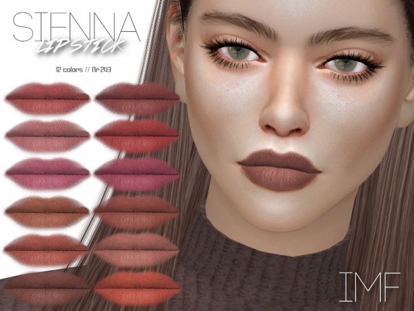  The Sims Resource: Sienna Lipstick N.243 by IzzieMcFire
