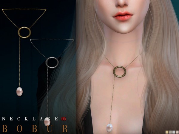  The Sims Resource: Necklace 05 by Bobur