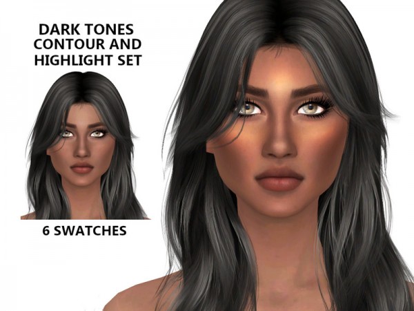  The Sims Resource: Dark Contour and Highlight Set by Tigerlilly