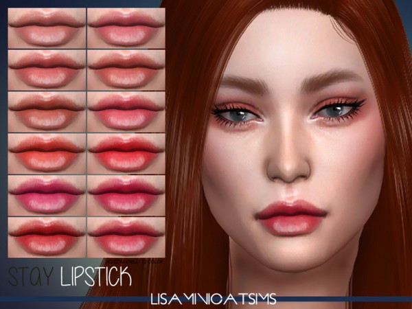  The Sims Resource: Stay Lipstick by Lisaminicatsims