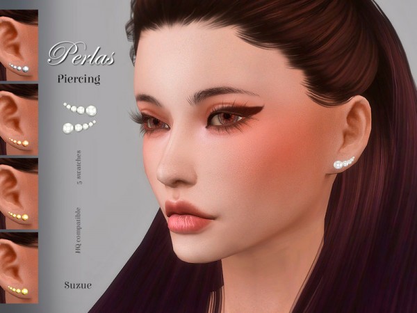  The Sims Resource: Perlas Piercing by Suzue