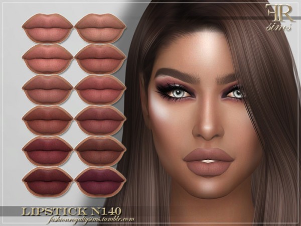  The Sims Resource: Lipstick N140 by FashionRoyaltySims