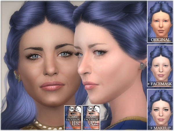  The Sims Resource: Claire facemask by BAkalia