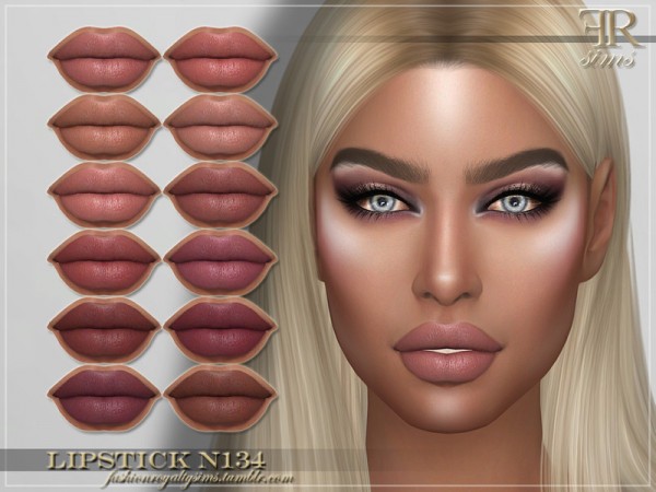  The Sims Resource: Lipstick N134 by FashionRoyaltySims