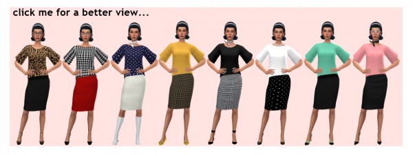  Sims 4 Sue: Skirt and Tunic