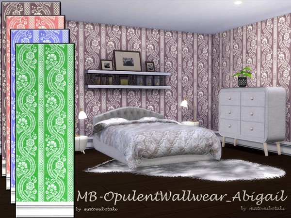  The Sims Resource: Opulent Wallwear Abigail by matomibotaki