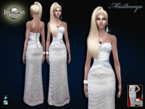  The Sims Resource: Missteneya dress by jomsims