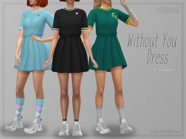  The Sims Resource: Without You Dress by Trillyke