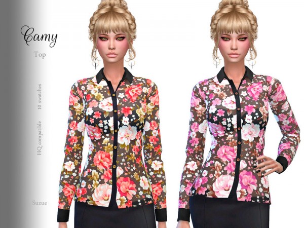  The Sims Resource: Camy Top by Suzue