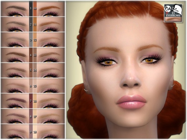  The Sims Resource: Eyebrows 11 by BAkalia
