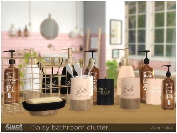  The Sims Resource: Daisy bathroom clutter by Severinka