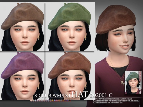  The Sims Resource: Hat 202001 by S Club