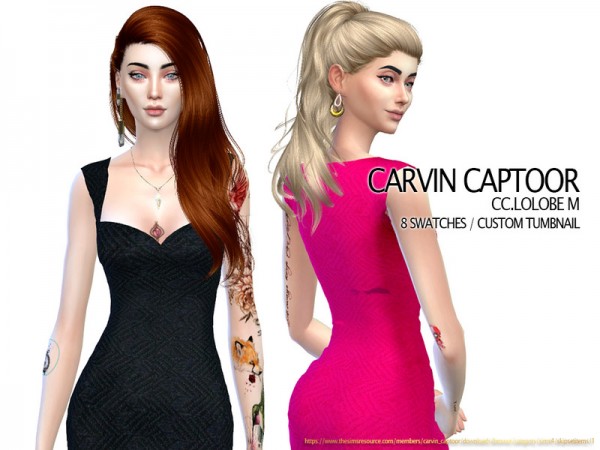  The Sims Resource: Lolobe M Dress by carvin captoor