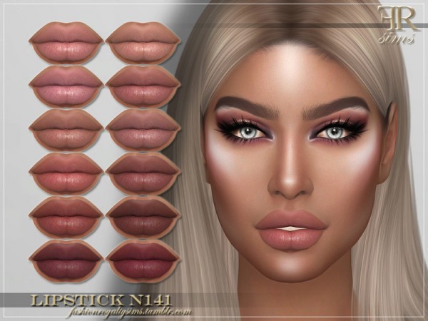  The Sims Resource: Lipstick N141 by FashionRoyaltySims