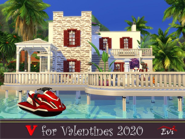  The Sims Resource: V for Valentines 2020 by evi