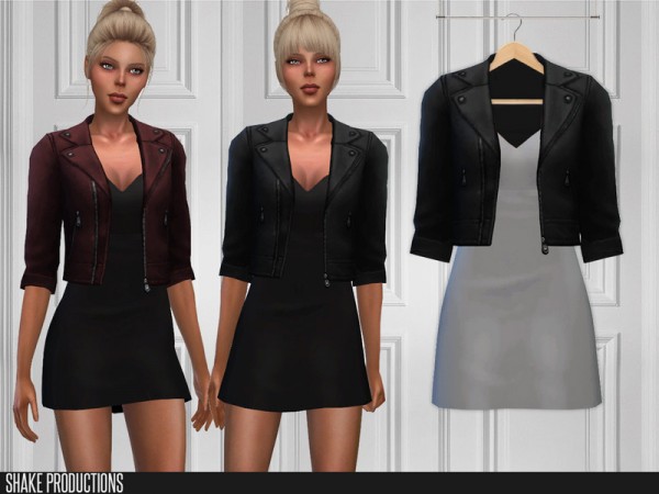  The Sims Resource: 376   Dress with Jacket by ShakeProductions
