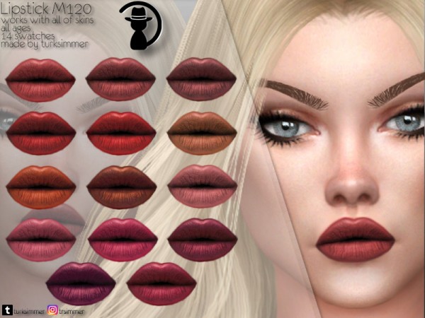  The Sims Resource: Lipstick M120 by turksimmer