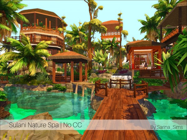  The Sims Resource: Sulani Nature Spa   No CC by Sarina Sims