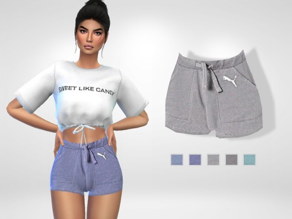 The Sims Resource: Cotton Shorts by Puresim • Sims 4 Downloads