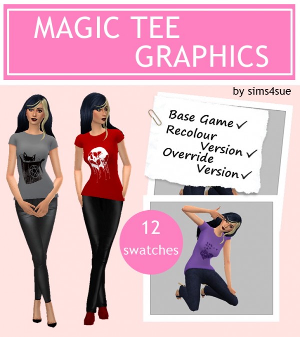  Sims 4 Sue: Magic tee graphics