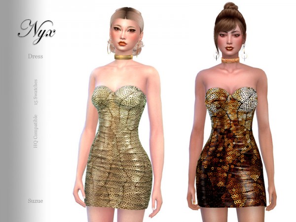  The Sims Resource: Nix Dress by Suzue