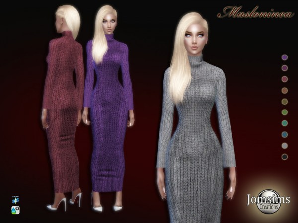  The Sims Resource: Masloninea dress by jomsims