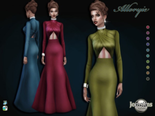  The Sims Resource: Alloryie dress by jomsims