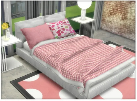  All4Sims: Bed Blanket and Pillows